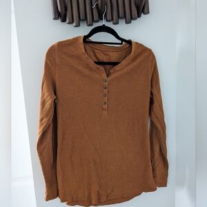 Henley waffle shirt